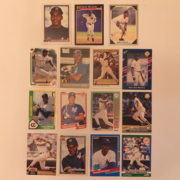 Hensley Meulens Lot of 15 Baseball Cards - Picture 1 of 6